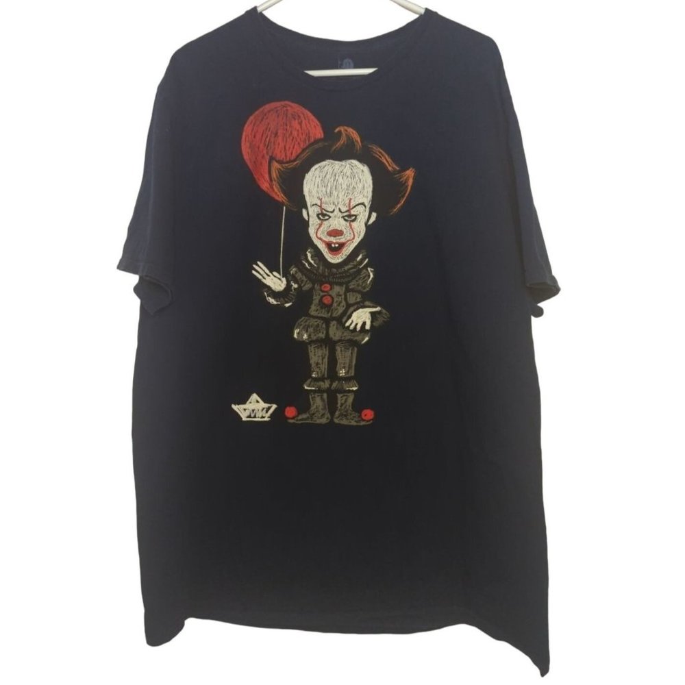 IT New Line Cinema Horror Movie Shirt Mens 2XL Navy Blue